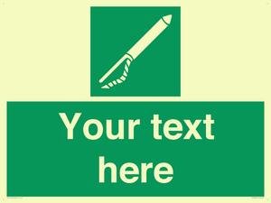 Custom sign safe condition Line throwing appliance